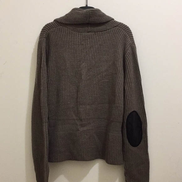 Fred David dark taupe cardigan ( sz petite lg) - Picture 2 of 10